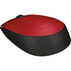 Mysz bezprzewodowa Logitech M171 optyczna czerwona | PartsPC.pl