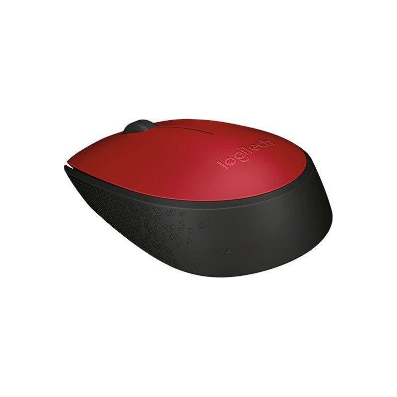 Mysz bezprzewodowa Logitech M171 optyczna czerwona | PartsPC.pl