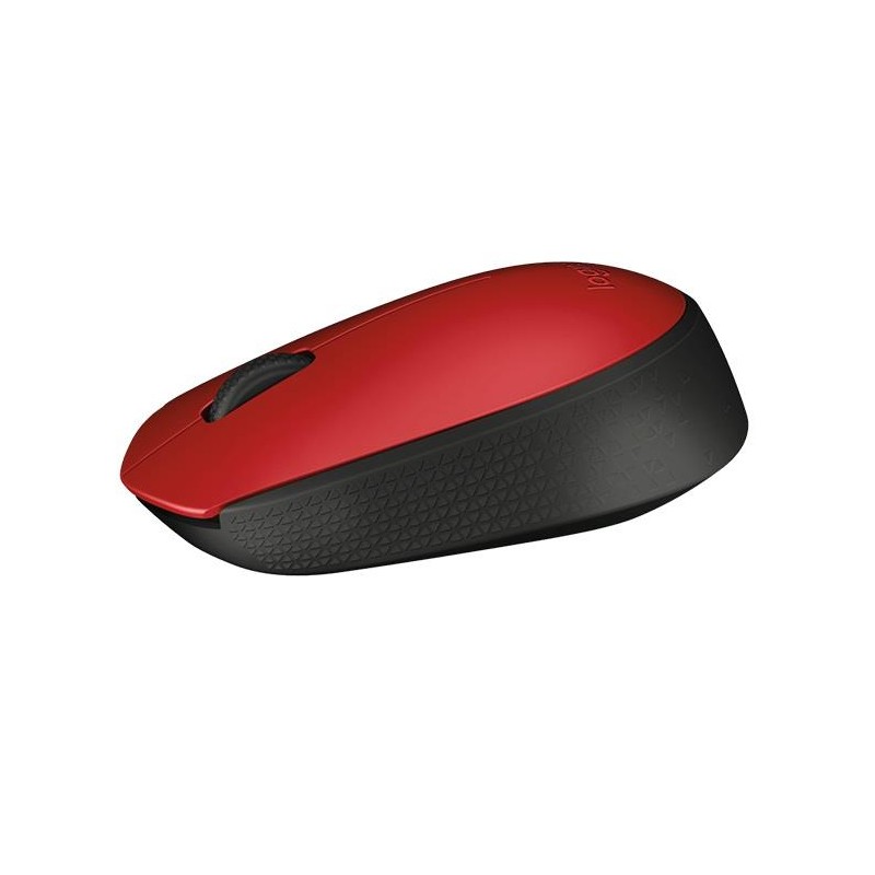 Mysz bezprzewodowa Logitech M171 optyczna czerwona | PartsPC.pl