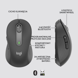 Mysz bezprzewodowa Logitech Signature M650 L optyczna GRAPHI… | PartsPC.pl