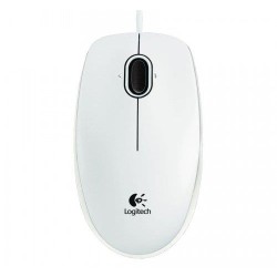 Mysz przewodowa Logitech B100 optyczna biała | PartsPC.pl