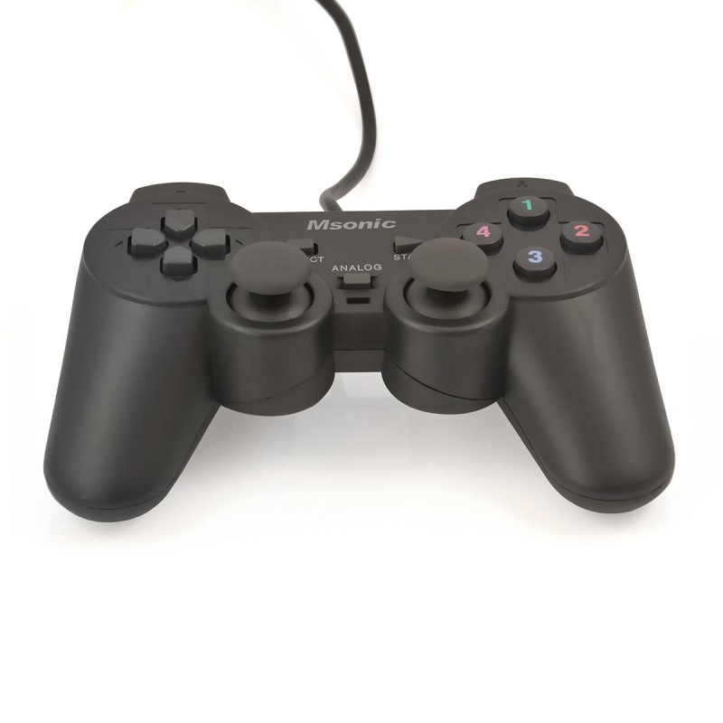 Gamepad przewodowy Msonic USB z funkcją wibracji MN3329BK cz… | PartsPC.pl