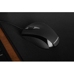 Mysz przewodowa Modecom MC-M4 optyczna czarna | PartsPC.pl