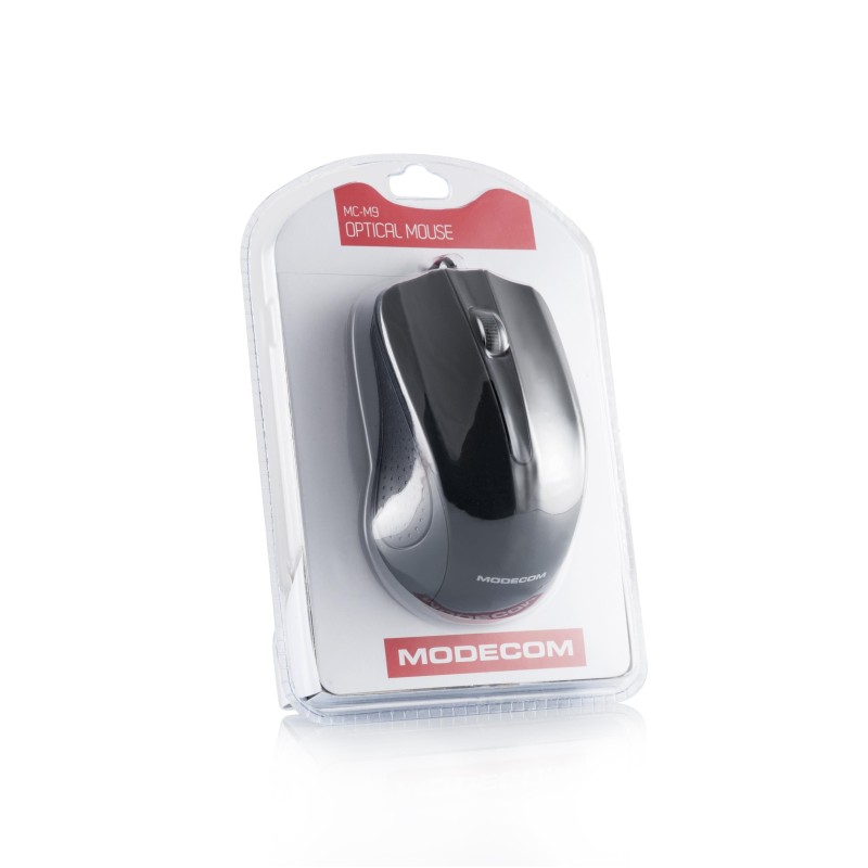 Mysz przewodowa Modecom MC-M9 czarna | PartsPC.pl