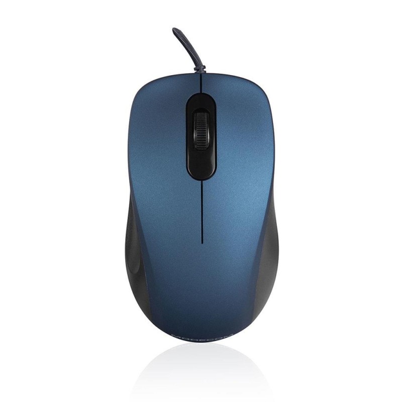 Mysz przewodowa Modecom MC-M10S SILENT optyczna niebieska | PartsPC.pl