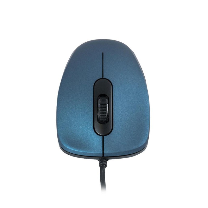 Mysz przewodowa Modecom MC-M10S SILENT optyczna niebieska | PartsPC.pl