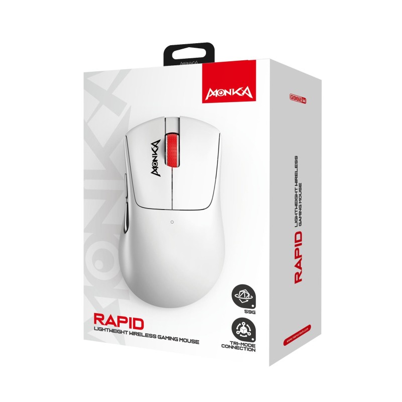 Mysz bezprzewodowa Monka RAPID optyczna 12000dpi 2.4 GHz + B… | PartsPC.pl