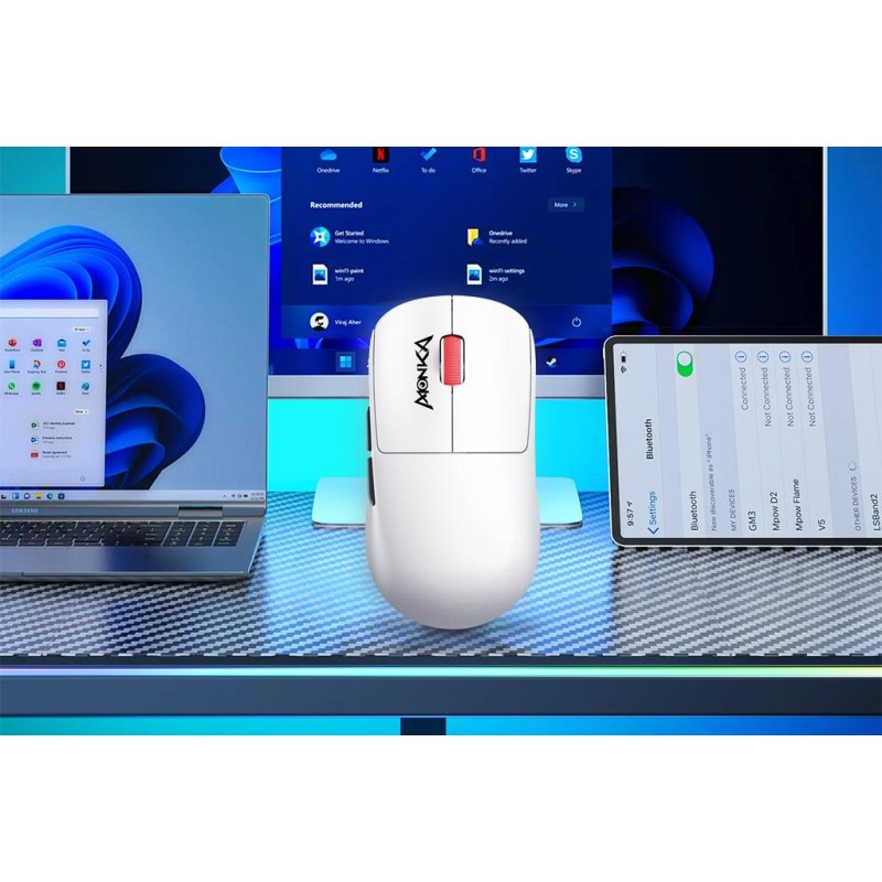 Mysz bezprzewodowa Monka PRIME optyczna 26000dpi 2.4 GHz + B… | PartsPC.pl
