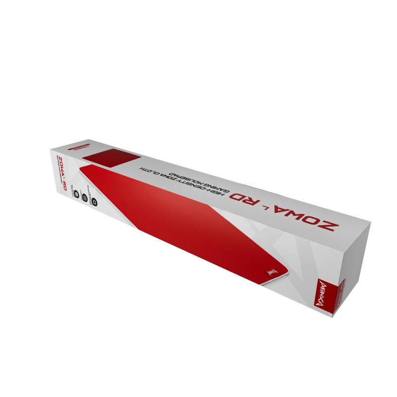 Podkładka Monka ZOWA L 450x400x3,5 mm czerwona gaming | PartsPC.pl