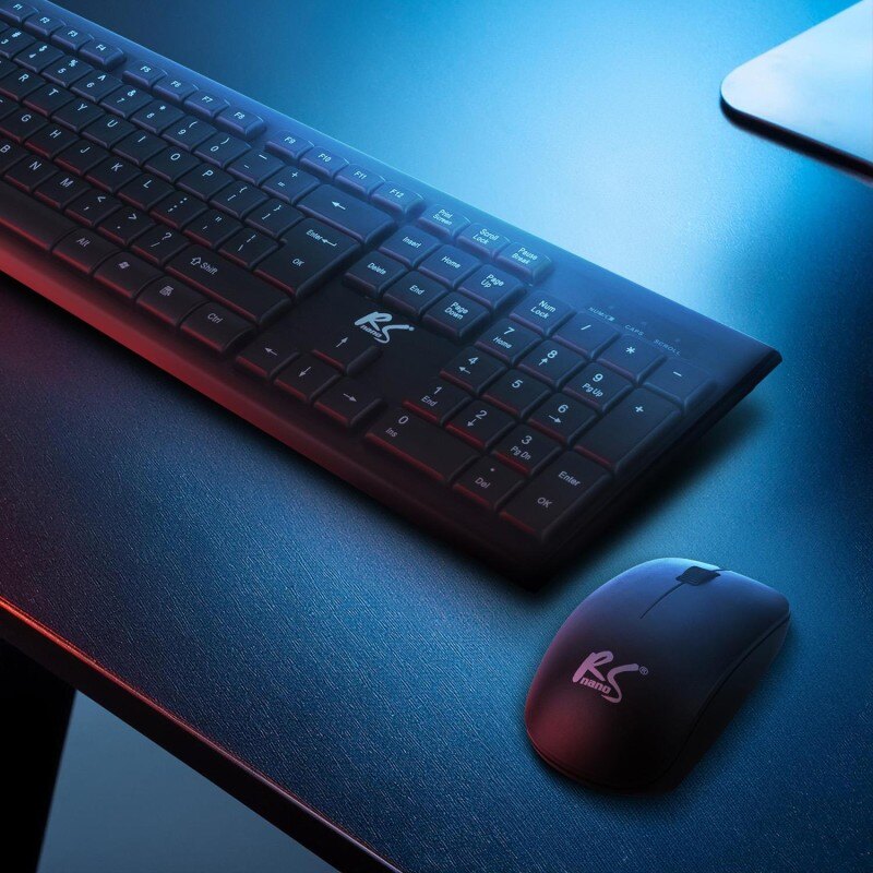 Klawiatura + mysz bezprzewodowa COMBO NanoRS, RS580 | PartsPC.pl