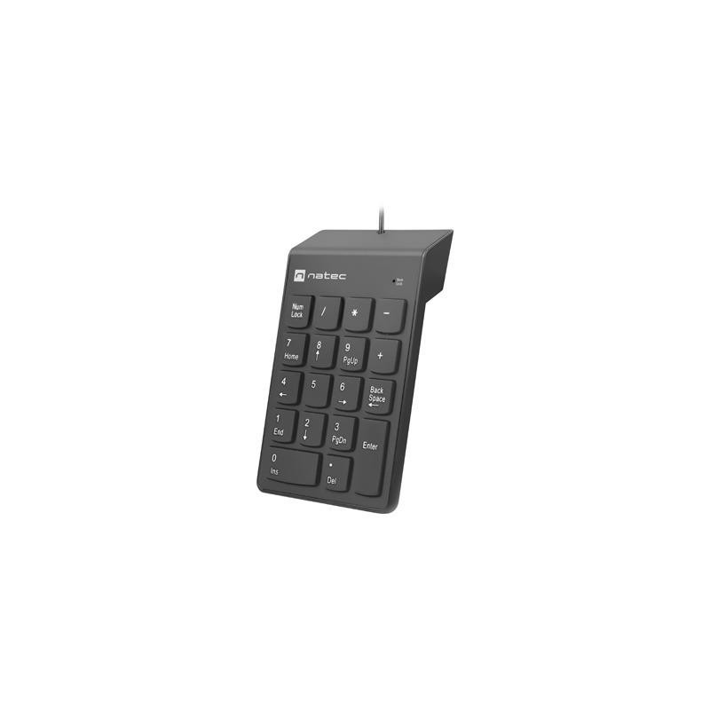 Klawiatura Natec Goby 2 numeryczna USB 18 klawiszy czarna | PartsPC.pl