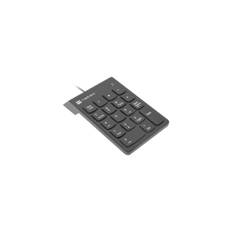 Klawiatura Natec Goby 2 numeryczna USB 18 klawiszy czarna | PartsPC.pl