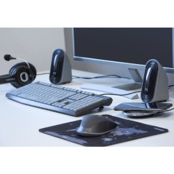Klawiatura przewodowa Natec Nautilus US slim czarno-szara | PartsPC.pl