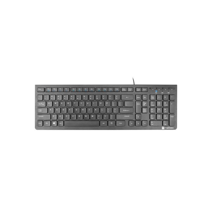 Klawiatura przewodowa Natec Discus 2 multimedialna slim USB … | PartsPC.pl