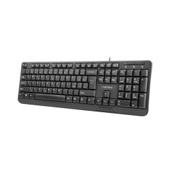 Natec Klawiatura Trout Slim USB CZ/SK 1.8m Czarna | PartsPC.pl