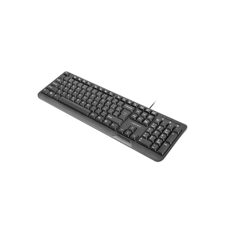 Natec Klawiatura Trout Slim USB CZ/SK 1.8m Czarna | PartsPC.pl
