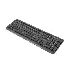 Klawiatura przewodowa Natec Trout slim czarna USB | PartsPC.pl