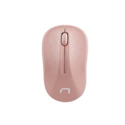 Mysz bezprzewodowa Natec Toucan optyczna 1600 DPI różowo-biała