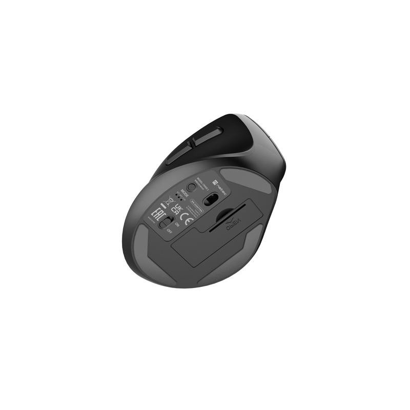 Mysz bezprzewodowa Natec Crake 2 Bluetooth 5.2 + 2.4GHz 2400DPI wertykalna