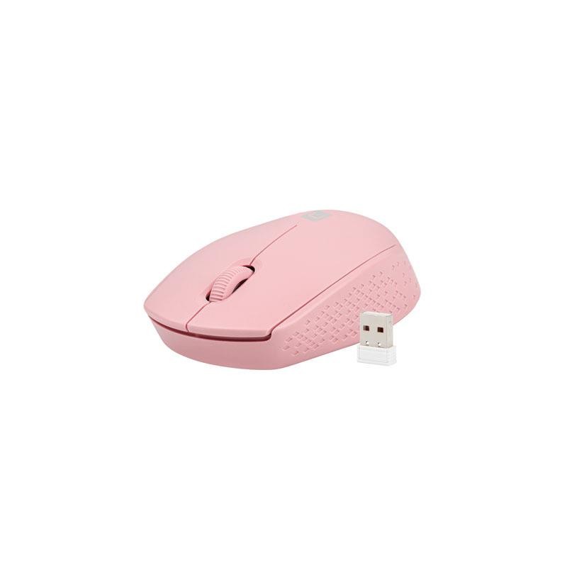 Mysz bezprzewodowa Natec Stork optyczna 1600 DPI różowa | PartsPC.pl