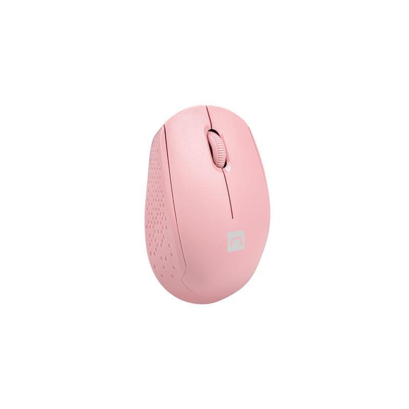 Mysz bezprzewodowa Natec Stork optyczna 1600 DPI różowa | PartsPC.pl