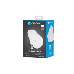 Mysz bezprzewodowa Natec Crake 2 Bluetooth 5.2 + 2.4GHz 2400DPI wertykalna