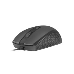 Mysz przewodowa Natec Hoopoe 2 optyczna 1600 DPI czarna | PartsPC.pl