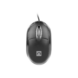 Mysz przewodowa Natec Vireo 2 optyczna 1000 DPI czarna | PartsPC.pl