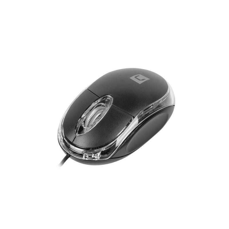 Mysz przewodowa Natec Vireo 2 optyczna 1000 DPI czarna | PartsPC.pl