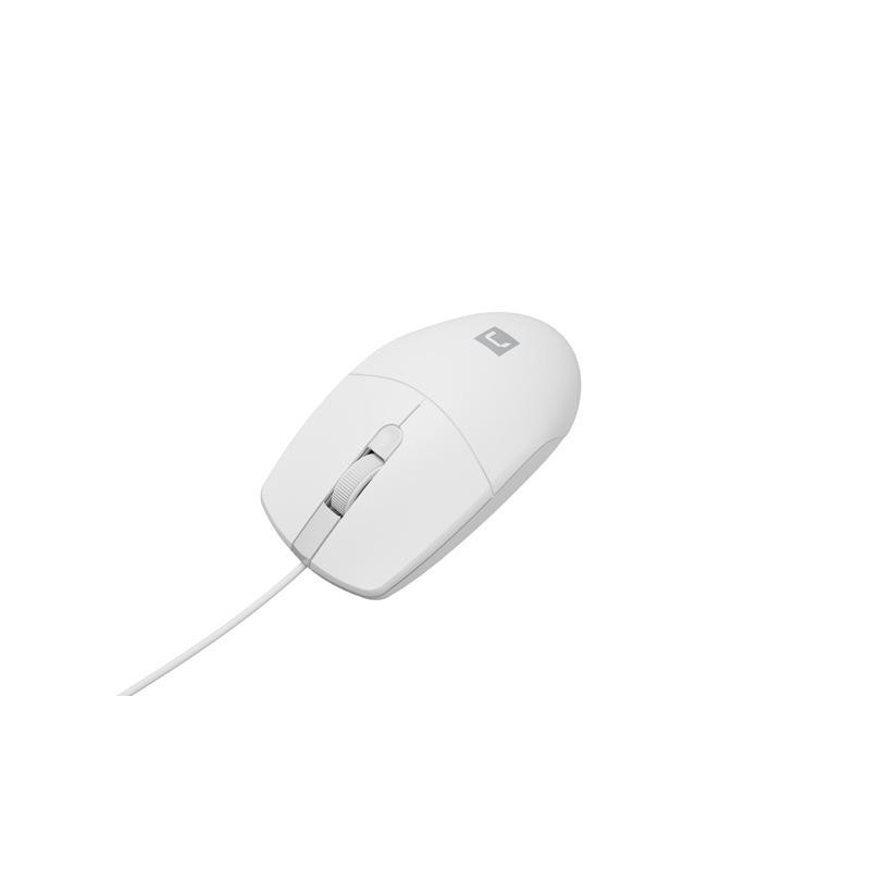 Mysz przewodowa Natec RUFF 2 1000 DPI biała | PartsPC.pl