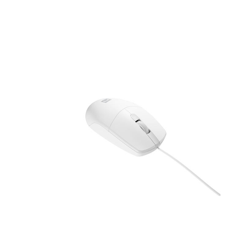 Mysz przewodowa Natec RUFF 2 1000 DPI biała | PartsPC.pl