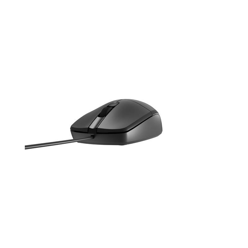 Mysz przewodowa Natec RUFF PLUS 1200 DPI czarna | PartsPC.pl