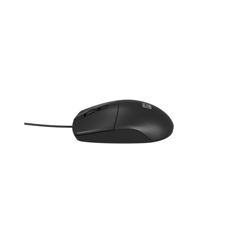 Mysz przewodowa Natec RUFF PLUS 1200 DPI czarna | PartsPC.pl