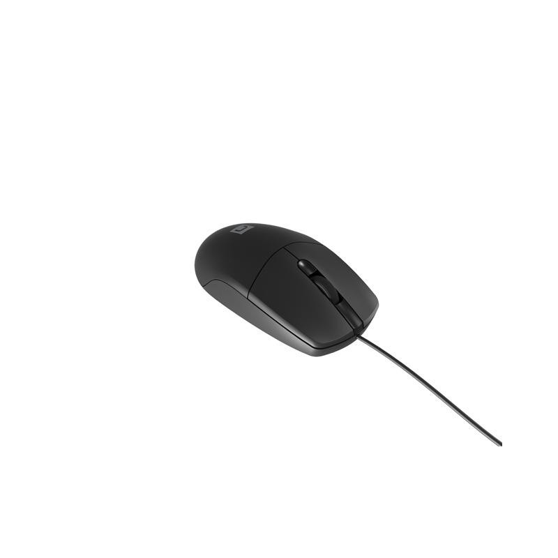 Mysz przewodowa Natec RUFF PLUS 1200 DPI czarna | PartsPC.pl