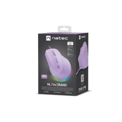 Mysz przewodowa Natec Crake 2 PRO 12800dpi wertykalna progra… | PartsPC.pl