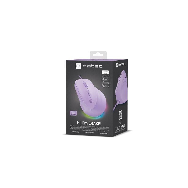 Mysz przewodowa Natec Crake 2 PRO 12800dpi wertykalna progra… | PartsPC.pl