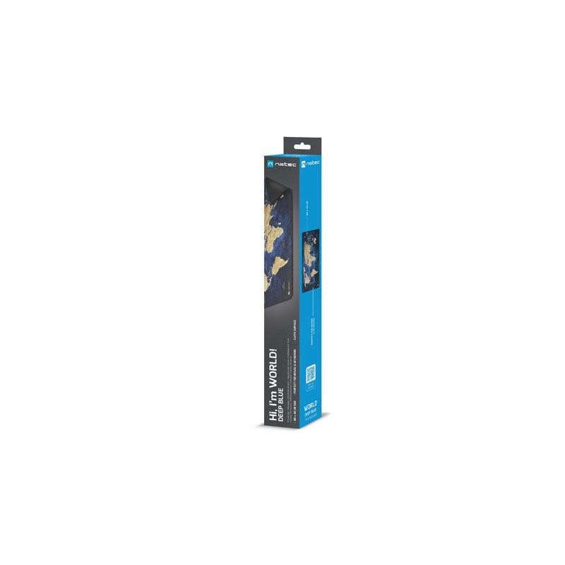 Podkładka pod mysz Natec World Deep Blue 800x400mm | PartsPC.pl