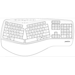 Klawiatura przewodowa Perixx PERIBOARD 312 Backlit, Podświet… | PartsPC.pl