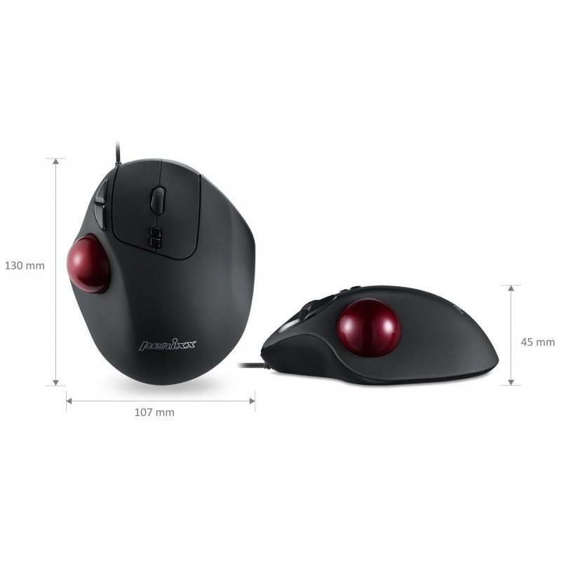 Mysz przewodowa Perixx PERIMICE 517 laserowa trackball 34mm … | PartsPC.pl