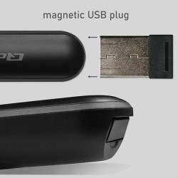 Wskaźnik Qoltec laserowy | Prezenter 4w1 | USB 3.0 | 2.4GHz | 100m