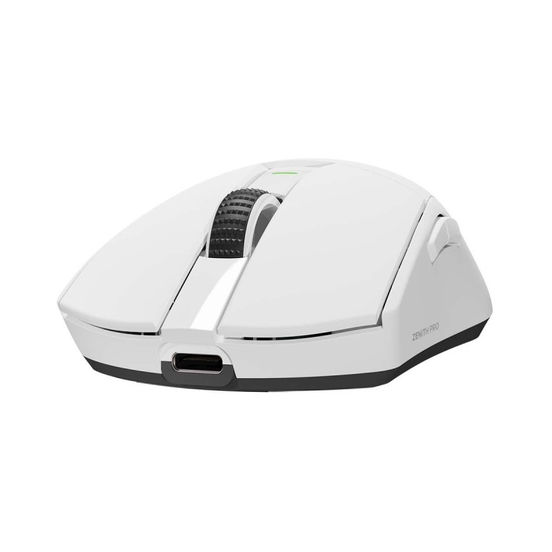 Rampage Zenith Pro mysz bezprzewodowa 26000 DPI biała + odbiornik 4 KHz PAW3395 BT 5.2