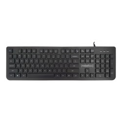 Klawiatura przewodowa Rebeltec SOLIDERO USB czarna | PartsPC.pl