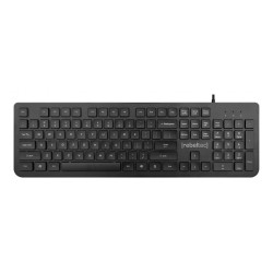 Klawiatura przewodowa Rebeltec SPIRO USB czarna | PartsPC.pl