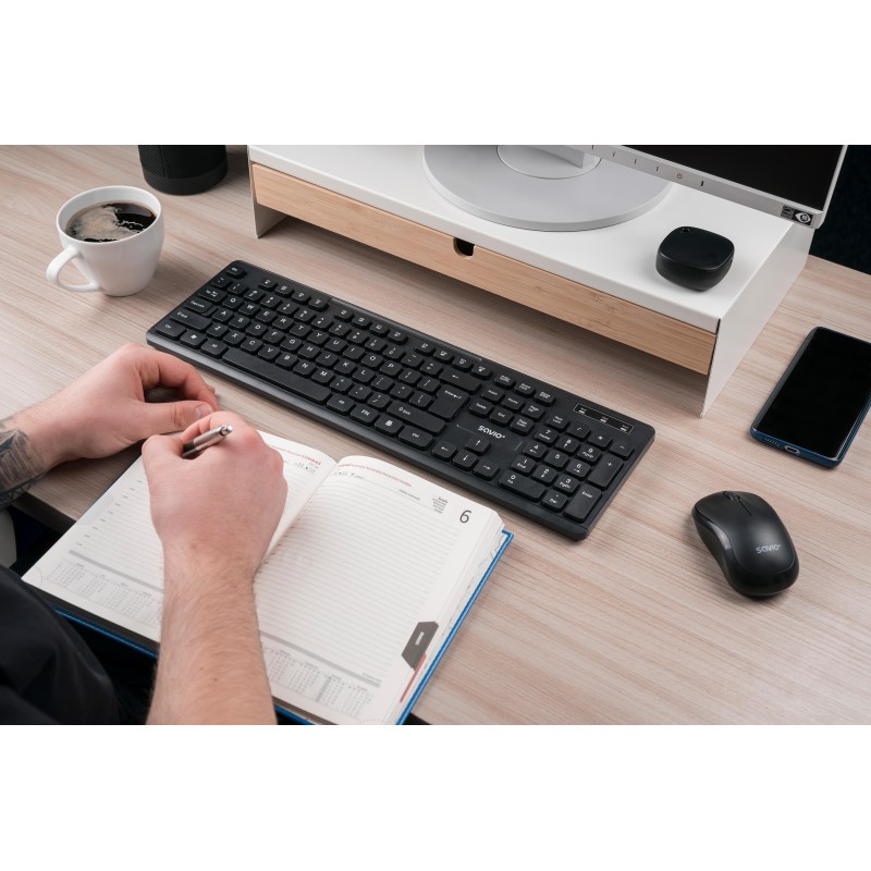 Klawiatura bezprzewodowa SAVIO KB-02 | PartsPC.pl