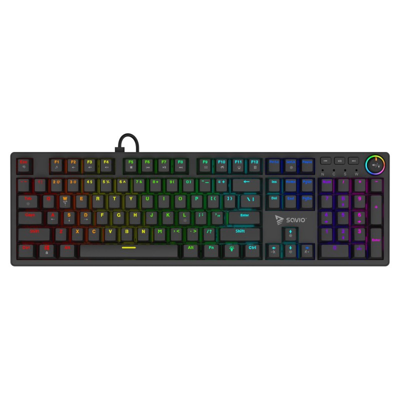 Klawiatura przewodowa SAVIO STYX Outemu Red mechaniczna Hot … | PartsPC.pl