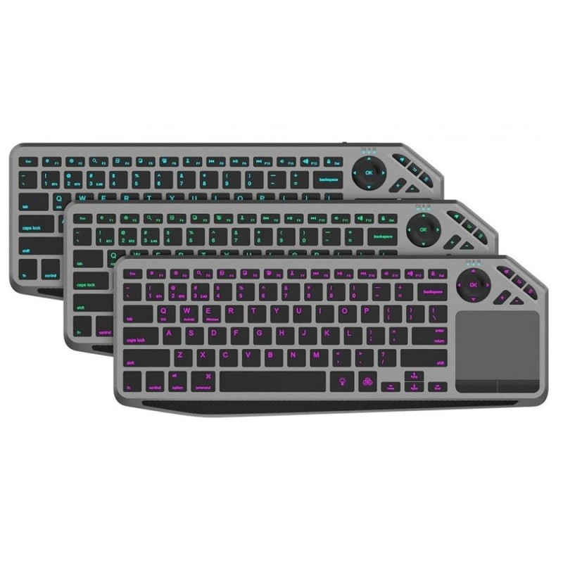 Klawiatura bezprzewodowa Techly Dualna BT/RF Touchpad LED RG… | PartsPC.pl
