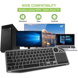 Klawiatura bezprzewodowa Techly Dualna BT/RF Touchpad LED RG… | PartsPC.pl