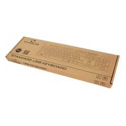 Klawiatura przewodowa Titanum TKR101 USB RUSSIAN czarna | PartsPC.pl