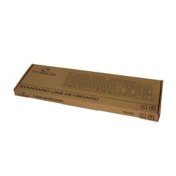Klawiatura przewodowa Titanum TK101 USB czarna | PartsPC.pl