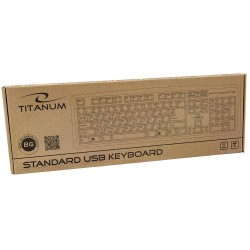 Klawiatura przewodowa Titanum TK101BG BULGARIAN USB czarna… | PartsPC.pl